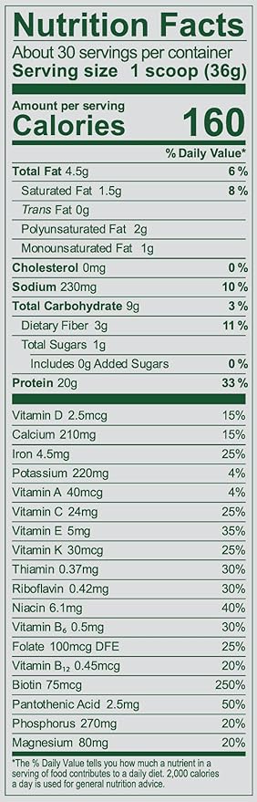 Vega Essentials Plant Based Protein Powder, Chocolate - Vegan, Superfood, Vitamins, Antioxidants, Keto, Low Carb, Dairy Free, Gluten Free, Pea Protein for Women & Men, 2.4 lbs (Packaging May Vary)