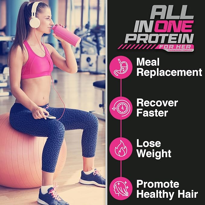 Forzagen All in One Protein for Her | Women’s Protein Powder with Multi Collagen Peptides | Hydrolyzed Collagen Supplement, Gut Health, Great for Pre & Post Workout | Vanilla, 30+ Servings