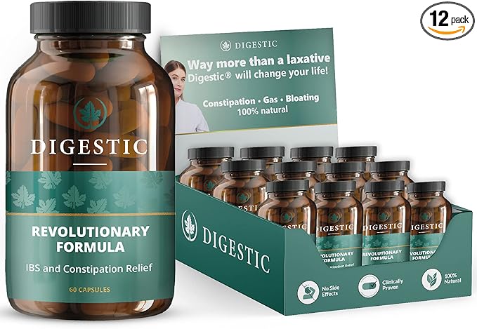 Digestic - Laxative for Constipation Relief - Stool Softener for IBS Severe Constipation 100% Natural - 720 Capsules - Colon Detox Cleanse, for Bloating and Gas Relief - Professional Reseller Pack