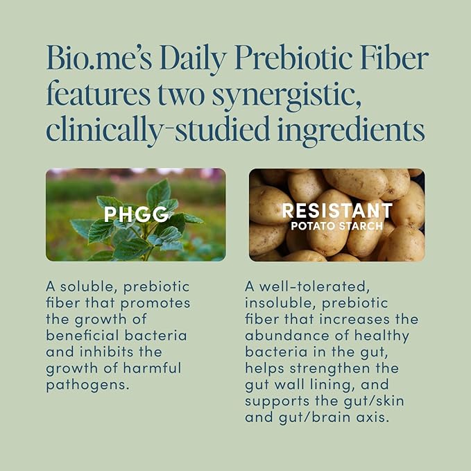 Daily Prebiotic Fiber - Fiber Supplement Powder for Digestive Health & Gut Health - Fiber Powder Unflavored Prebiotics, Non-GMO Dietary Fiber, Gluten & Sugar Free Soluble Fiber Supplements-30 Servings