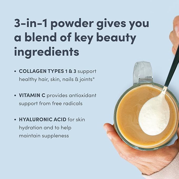 NeoCell Super Collagen Peptides, 10g Collagen Peptides per Serving, Gluten Free, Keto Friendly, Non-GMO, Grass Fed, Healthy Hair, Skin, Nails and Joints, Unflavored Powder, 7 oz., 1 Canister