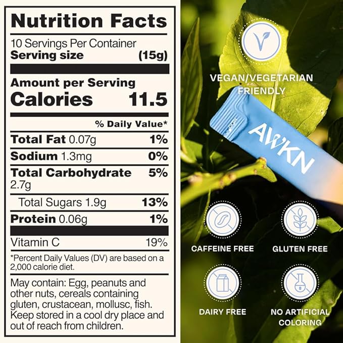 AWKN Morning Recovery Drink & Probiotics Pre-Drinking Shot - Milk Thistle, Korean Ginseng - 10 Liquid Sachets