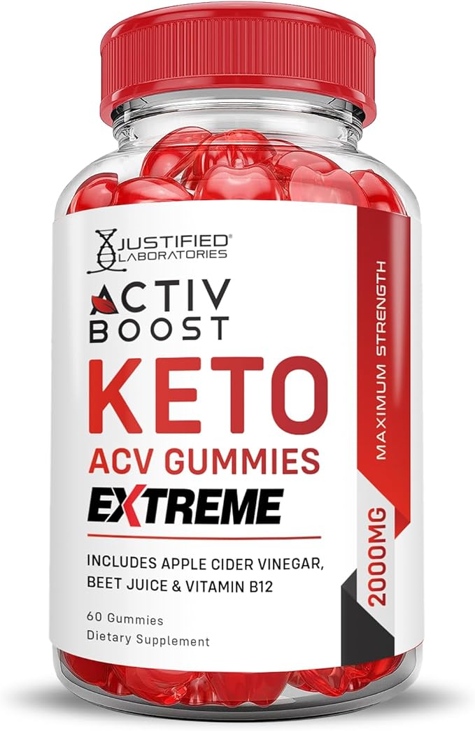 (2 Pack) Activboost Keto ACV Gummies Extreme 2000MG Active Boost Keto Gummies Apple Cider Vinegar Activ Boost Formulated with Pomegranate Beet Juice Powder B12 Vegan Non GMO 120 Gummys