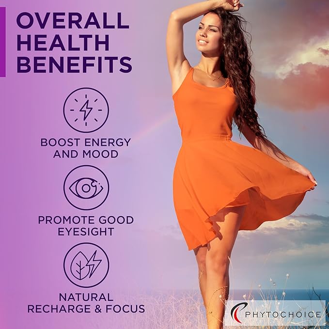 Saffron Supplements - 100% Pure Saffron Extract Capsules - Boost Energy & Mood, Focus, Vision, Supports Eye, Retina, and Lens Health, Support Heart Health for Women & Men - Made in USA - 60 Capsules