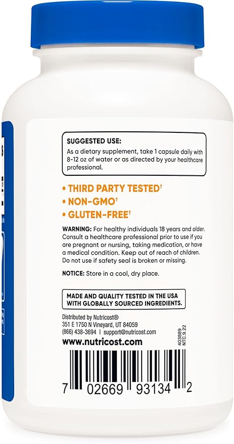 Nutricost 5-HTP 100mg, 240 Vegetarian Capsules (5-Hydroxytryptophan) - Non-GMO & Gluten Free (2 Bottles)