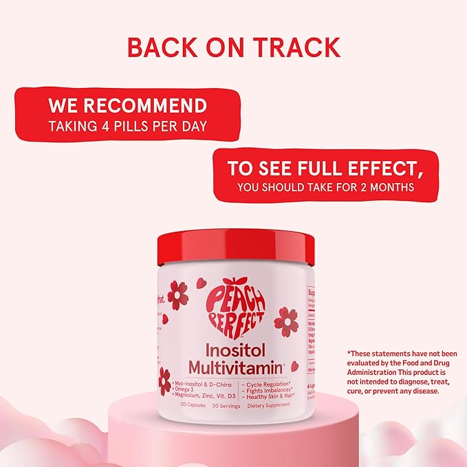 Inositol Multivitamin Capsules – Myo-Inositol & D-Chiro Inositol 40:1 Blend, Omega-3, Vitamin D3, Magnesium, Zinc – Supports Women’s Health, Mood, Energy, Inositol Supplement – 30 SVG