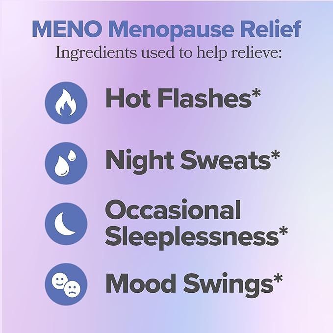 MENO Gummies for Menopause, 30 Servings (Pack of 3) - Hormone-Free Menopause Supplements for Women With Black Cohosh & Ashwagandha KSM-66 - Helps Alleviate Hot Flashes, Night Sweats, & Mood Swings