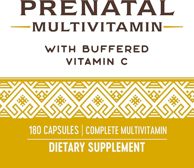 Nature's Way Prenatal Multivitamin, with folate for Healthy Brain and Spinal Development*, 180 Capsules