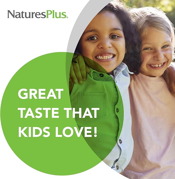 NaturesPlus Animal Parade Vitamin C Children's Chewable - Natural Orange Juice Flavor - 90 Animal-Shaped Tablets, Pack of 4 - Vegan, Vegetarian, Gluten Free - 180 Total Servings