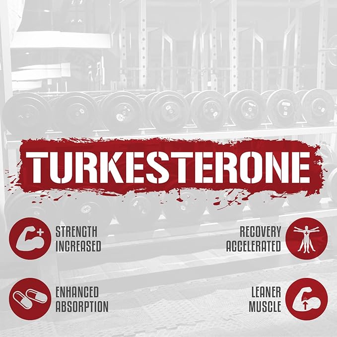 5% Nutrition Turkesterone 1200 mg + 200mg Ecdysterone | Max Purity & Absorption | Complexed with Astragin, Cyclodextrin & Naringin | 120 Capsules (1 Month Supply)