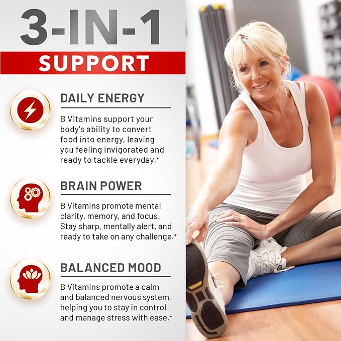 Divine Bounty Super B Complex Vitamins - All B Vitamins Including B12, B1, B2, B3, B5, B6, B7, B9, Folic Acid - Vitamin B Supplement - Support Healthy Energy Metabolism - 180 Vegetarian Capsules
