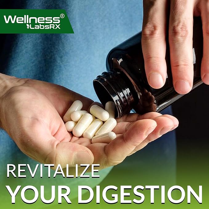 Digestive Enzymes with Probiotics and Prebiotics - 450mg - 5 Billion CFUs - Pure Super Enzymes for Digestion Capsules - 120 Capsules, Digestive Enzymes for Women & Men Support Digestive - 2 Packs