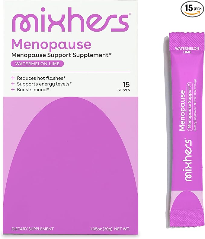 Menopause - Menopause Support Drink Mix - Women's Menopause Supplements - Hormone Balance Multivitamin - With Maca Root & Black Cohosh - Sugar Free - Vegan - 15 Drink Packets - Watermelon Lime