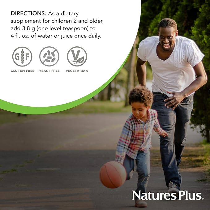 NaturesPlus Animal Parade MagKidz, Cherry Flavor - 0.38 lb - Children's Magnesium Powder Supplement - Bone & Muscle Health Support - Gluten Free, Sugar Free - 45 Servings