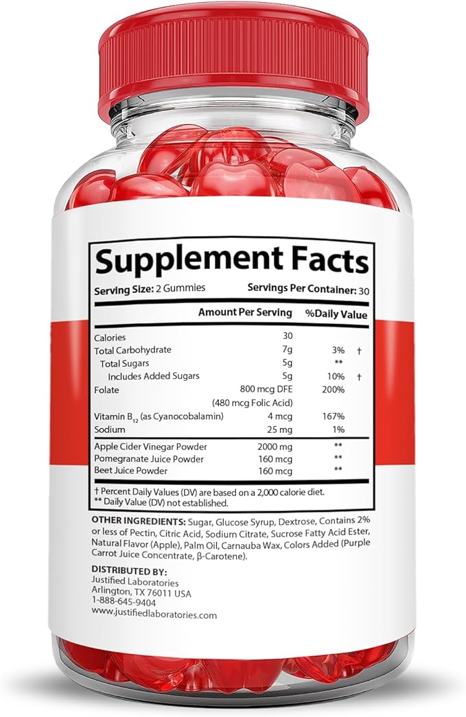 (2 Pack) Rapid Lean Keto ACV Gummies Extreme 2000MG Rapid Lean Keto Gummies Apple Cider Vinegar Formulated with Pomegranate Beet Juice Powder B12 Vegan Non GMO 120 Gummys