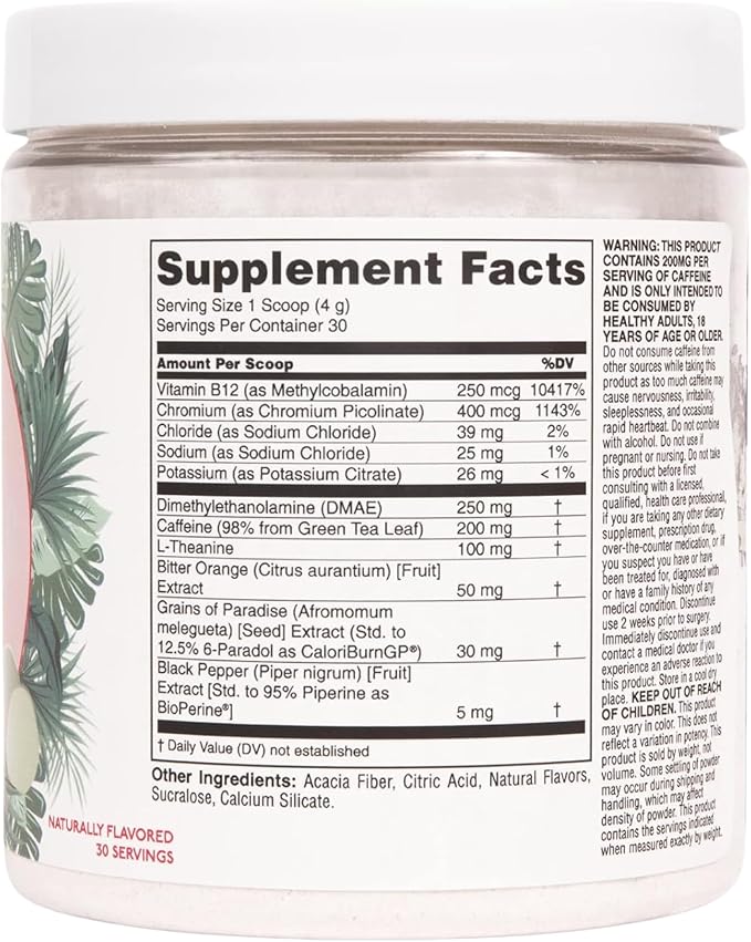 Strong + Sexy Fit, Weight and Diet Support Health Supplement, Workout Drink Powder for Natural Energy, Appetite Control, and Metabolism Support, Supplements for Women, Guava Colada Flavor, 30 SVG