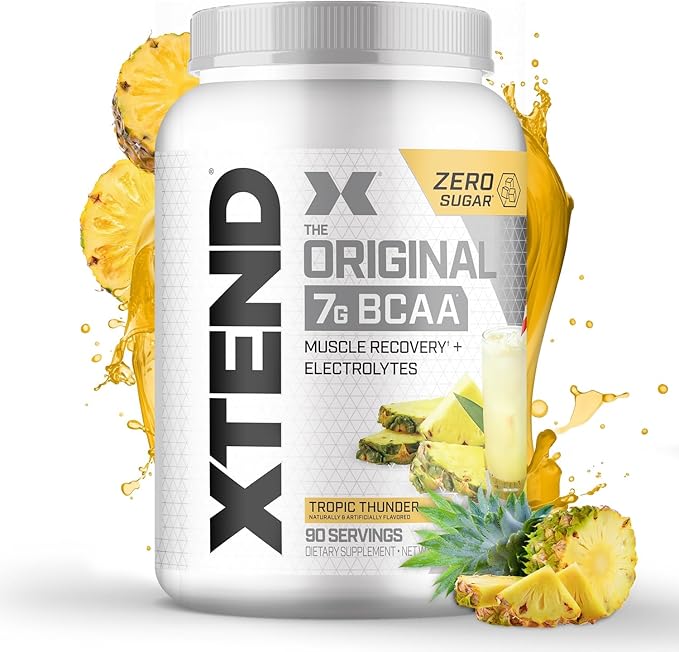 Xtend XTEND Original BCAA Powder 7g BCAA and 2.5g L-Glutamine, Sugar Free Post Workout Muscle Recovery Drink with Amino Acids for Men & Women, 90 Servings