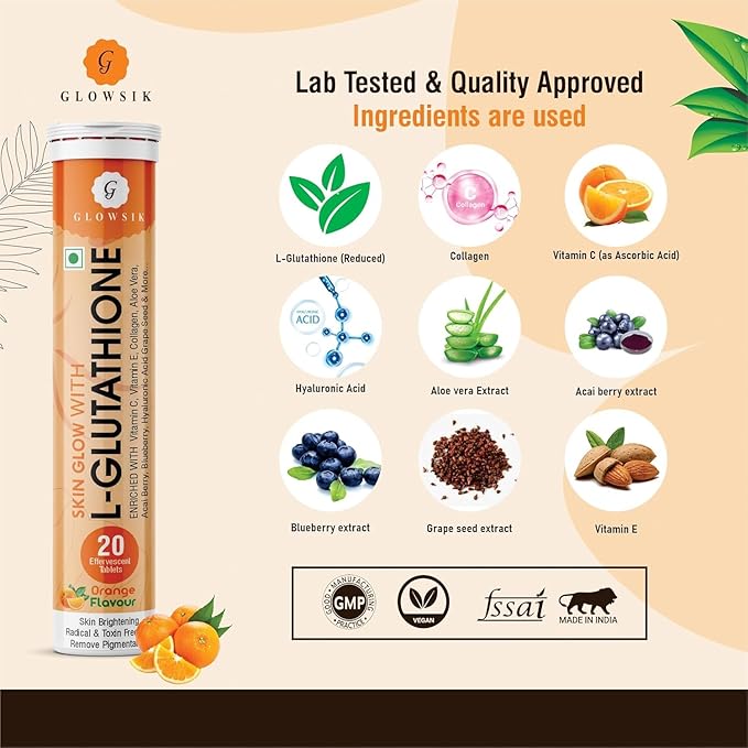 Advanced L-Glutathione Effervescent Tablets Vitamin C (40)