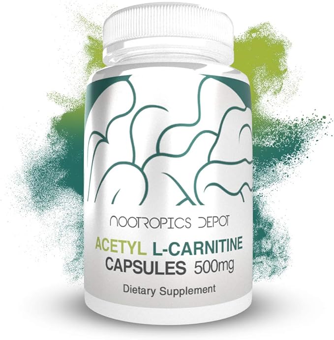 Acetyl L-Carnitine Capsules | 500mg | 90 Count | HCL Form | Energy Supplement | Supports Mitochondrial Function | ALCAR HCL