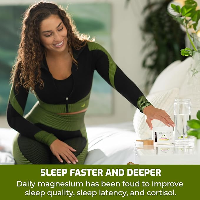 BiOptimizers Magnesium Breakthrough Drink Fruit Punch - 8 Forms of Magnesium: Glycinate, Malate, Citrate, and More - Natural Sleep and Brain Supplement – 5.4 oz (30 Servings)