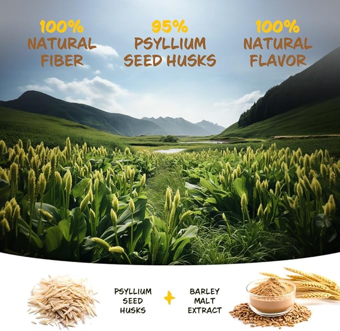 FiberSyl Ovatasyl Prebiotics for Dogs Digestive Health - Dog Fiber Supplements for Constipation Relief & Support - Psyllium Husk Seed for Dog' Digestion Problems - Dog Stool Hardener - 60 Capsules