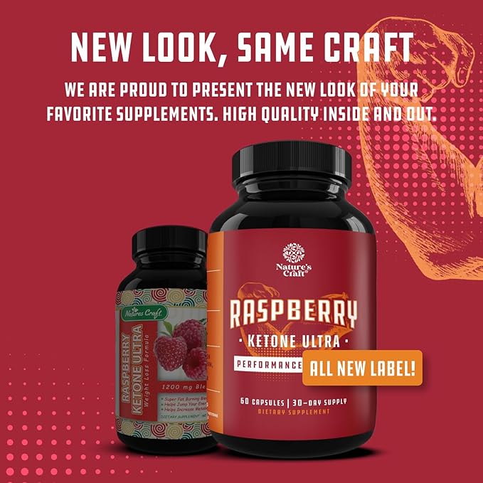 Blend of Raspberry Ketones, Green Tea Extract and African Mango – Lose Weight Faster – Potent Ingredients to Speed Up Weight Loss, Suppress Appetite & Burn Fat – 60 Capsules