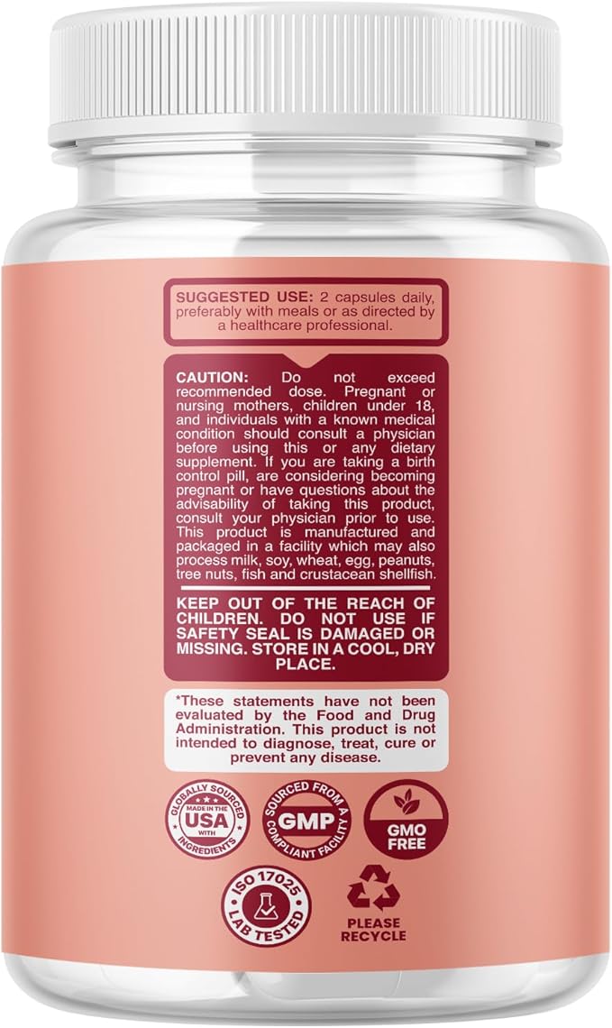 Natural Menopause Supplements for Women Health - Natural Hormone Balance for Women Plus Adrenal Support Menopause Relief and Thyroid Support with Dong Quai Root and Black Cohosh for Menopause