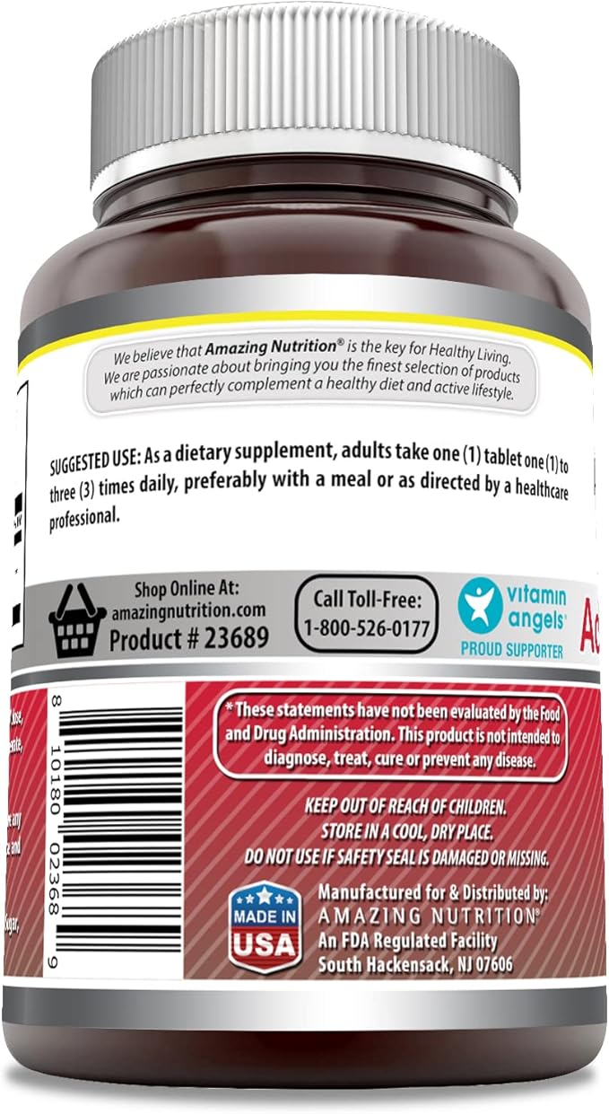 Amazing Formulas Acetyl L-Carnitine Supplement | 1000 Mg Per Serving | 120 Tablets Supplement | Non-GMO | Gluten Free | Made in USA