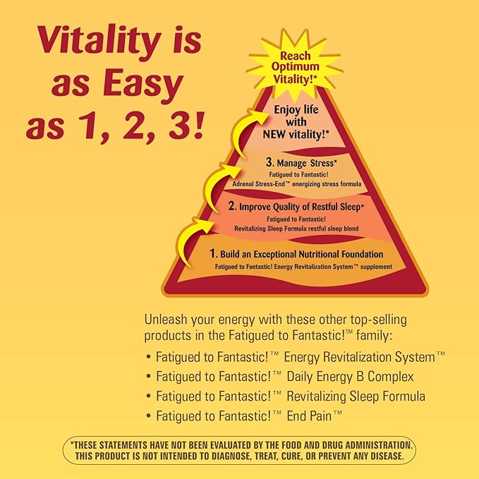 Nature's Way Fatigued to Fantastic! Adrenal Stress End, Stress-related Fatigue Support*, 60 Count