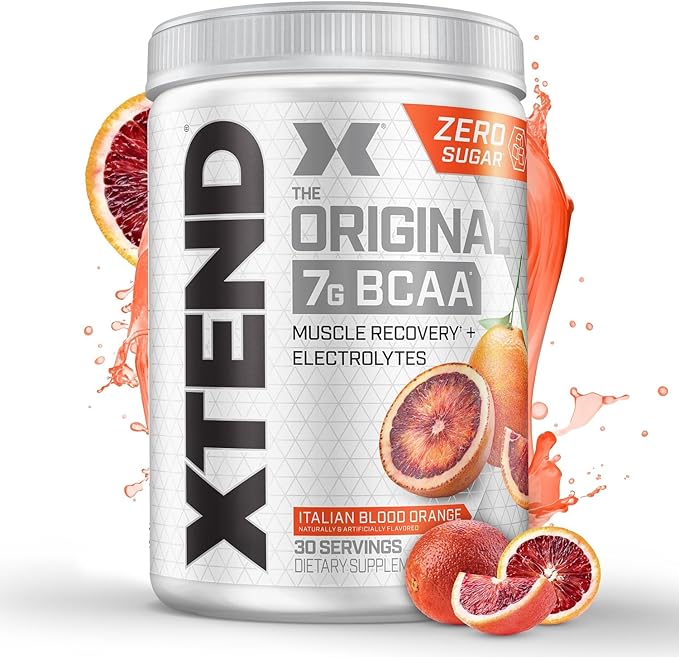 Xtend XTEND Original BCAA Powder 7g BCAA and 2.5g L-Glutamine, Sugar Free Post Workout Muscle Recovery Drink with Amino Acids for Men & Women, 30 Servings
