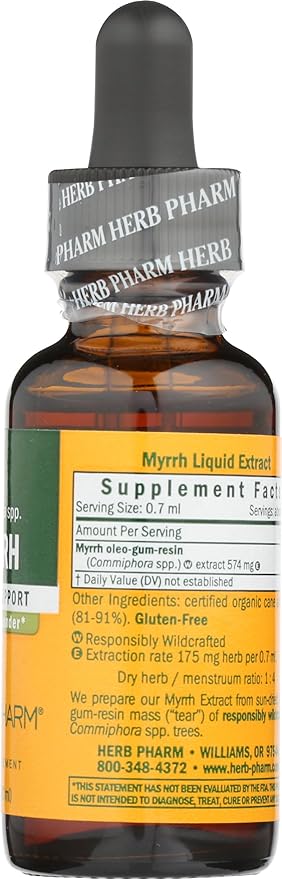 Herb Pharm Myrrh Liquid Extract for Immune System Support - 1 Ounce (DMYRR01)