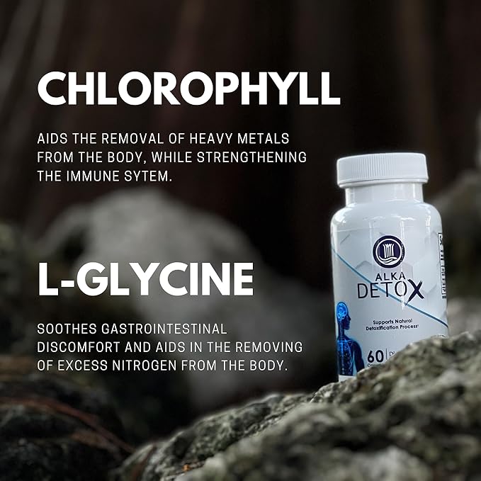Chlorella, Lglycine, Dandelion Root. Enchances Immunity, Gut Health. Aids in reducing inflamation. Alkaline Body Detox from Heavy Metals, aids Liver/Kidney Health. No additives. 60 Cap