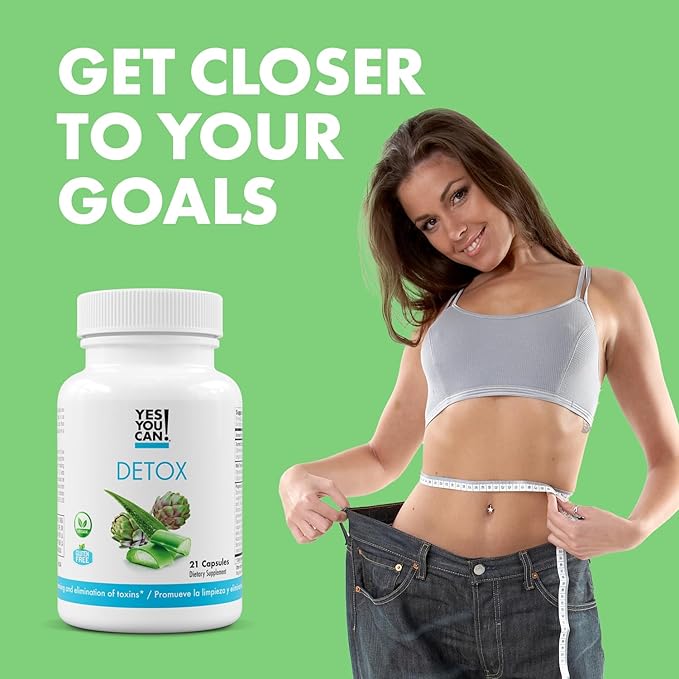 Yes You Can! Natural Detox Pills - Diuretic Cleanse with Electrolytes & Vitamins - Helps with Water Retention - Gluten-Free, 21 Capsules (4 Pack)