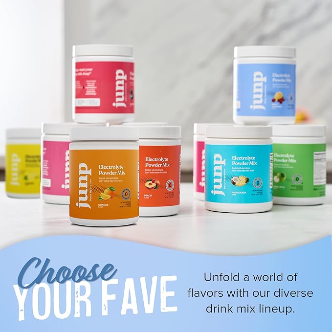 JUNP Electrolytes Powder No Sugar No Carbs – Berry Lemonade Keto Electrolyte Drink Mix - Potassium & Salt Hydration Powder Electrolytes - Zero Calorie Sugar Free Electrolyte Powder, 90 Servings