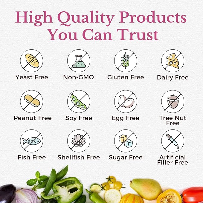 Vitalitown Women's Probiotics 120 Billion CFUs 1 Daily, 30 Strains, with Prebiotics & Digestive Enzymes & Cranberry, Gut & Vaginal Health, Vegan 60 Delayed Release Caps