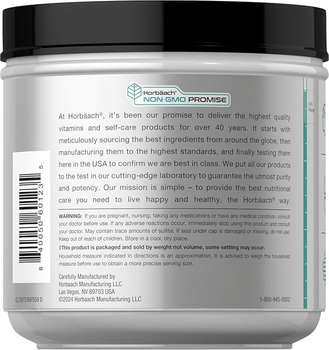 Horbäach Multi Collagen Protein Powder 16 oz | Type I, II, III, V, X | Hydrolyzed Collagen Peptide Powder | Keto & Paleo Friendly | Unflavored & Gluten Free