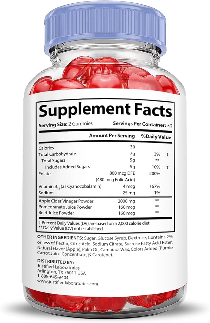 (5 Pack) Microbio Keto ACV Gummies Extreme 2000MG Micro Bio Keto Gummies Apple Cider Vinegar Formulated with Pomegranate Beet Juice Powder B12 Vegan Non GMO 300 Gummys
