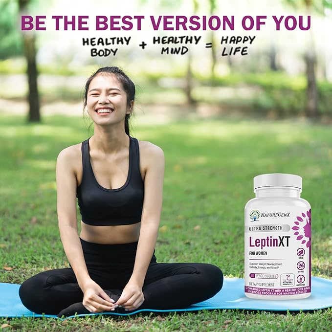 LeptinXT - Leptin Supplements for Weight Loss for Women, Healthy Fat Burner Pills, Advanced Strength Fat Burners for Women Weight Loss, Ideal Womens Fat Burner & Diet Pills, 60 Ct.