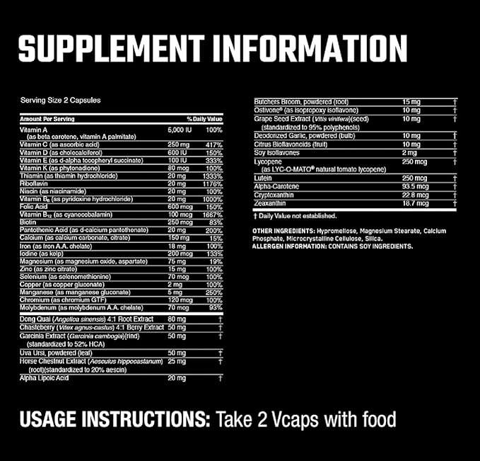 Optimum Nutrition Opti-Women Multi-Vitamin Capsules, 120 Count