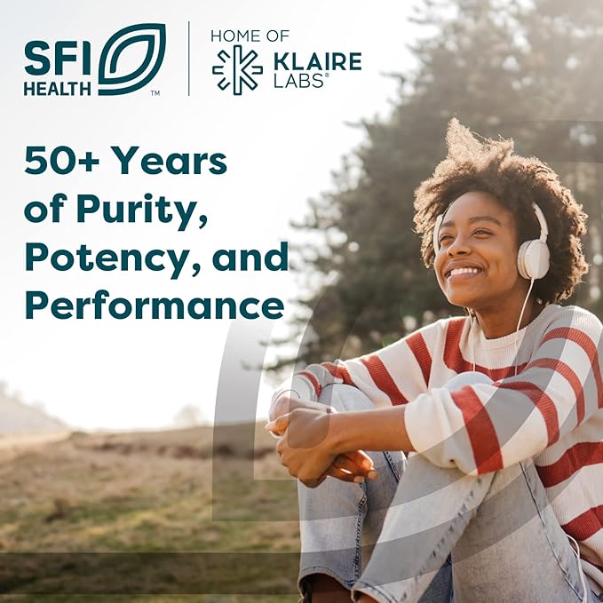 Klaire Labs SFI Health Saccharomyces Boulardii Probiotics for Women and Men - Vegan, Hypoallergenic S. Boulardii Probiotics for Digestive Health & Immune Support - Heat-Stable (120 Capsules)