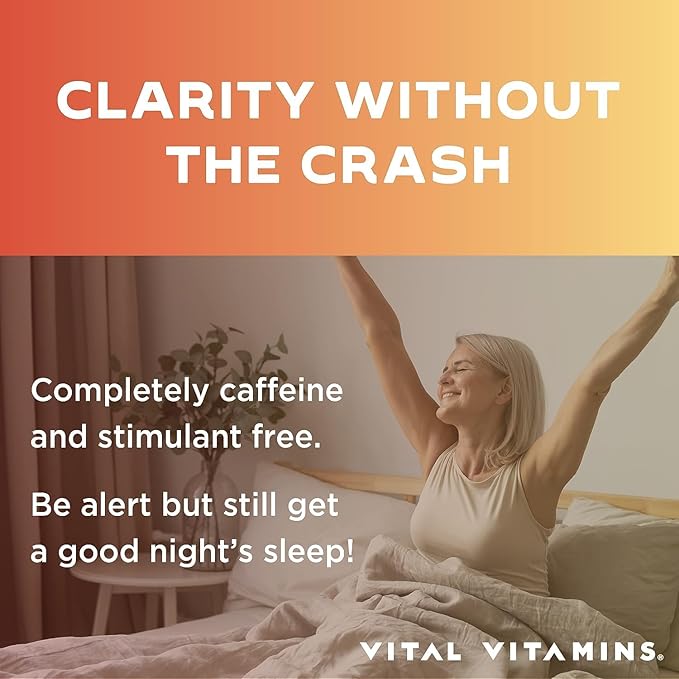 Vital Vitamins Brain Supplements for Memory and Focus (2 Pack) - Nootropic Brain Support - Memory, Clarity, Focus, Energy - Vitamin B12, Gingko Biloba, DMAE