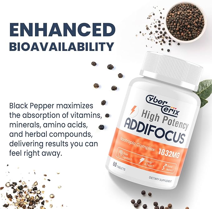 17-in-1 Brain Supplement for Memory and Focus - Nootropic Brain Supplement for Concentration, Clarity, Energy & Focus - Natural Caffeine Blend with Vitamins, Amino Acids & Herbal Extracts - 60 Tablets