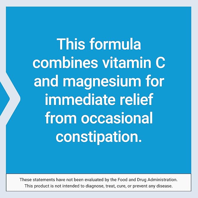 Life Extension Effervescent Vitamin C Magnesium Crystals, immediate Relief from Occasional Constipation, Gluten-Free, Non-GMO, Vegetarian, Net Wt. 180 Grams