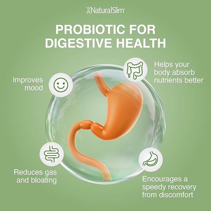 NaturalSlim Good Flora – Probiotics for Digestive Health, Intestinal Flora and Immune Support with Lactobacillus Acidophilus Probiotic | 7 Powerful Probiotic Strains | Gluten Free - 120 Capsules