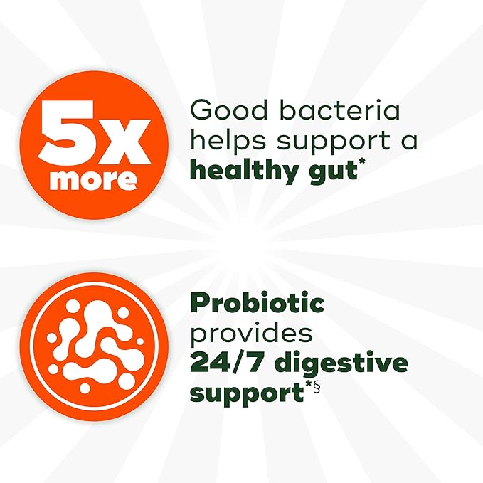 Align Probiotic Extra Strength, Probiotics for Women and Men, #1 Doctor Recommended Brand‡, 5X More Good Bacteria^ to Help Support a Healthy Digestive System*, 42 Capsules (Packaging May Vary)