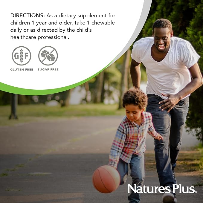 Natures Plus Animal Parade Probiotic, Mixed Berry - 30 Chewables - Children’s Digestion Supplement - Supports Gut Health & Immune Function - Vegan, Gluten Free - 30 Servings