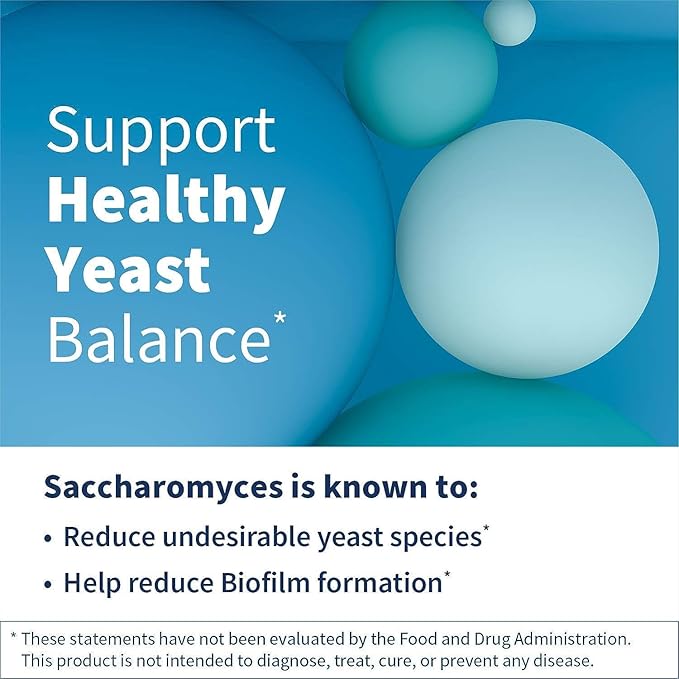 Klaire Labs SFI Health Saccharomyces Boulardii Probiotics for Women and Men - Vegan, Hypoallergenic S. Boulardii Probiotics for Digestive Health & Immune Support - Heat-Stable (120 Capsules)