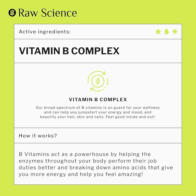 Vitamin B Complex Liquid - Energy Vitamins for Women & Men - B2 Riboflavin, B3 Niacin, B6, Biotin, B9 Folic Acid, B12 Supplements - Vegan B Complex for Hair Skin Nails, Vit B Sublingual Drops, 2oz