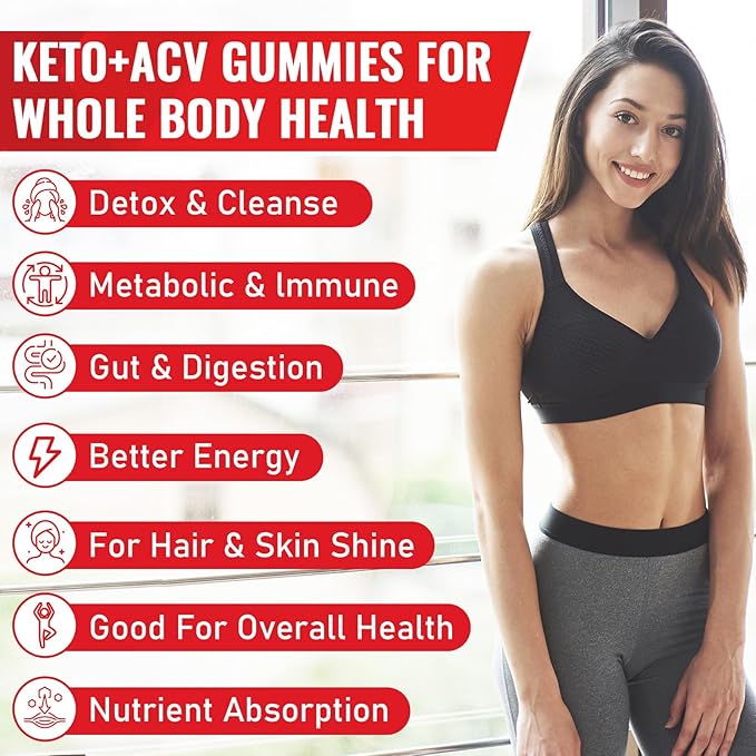 Apple Cider Vinegar Gummies, Keto ACV Gummies with Probiotics, Vitamin B12 & Keto Support, 2000 mg ACV Gummies with Mother for Digestion, Metabolism, Cleanse & Detox Diet, Vegan, Low Sugar, 720 Counts
