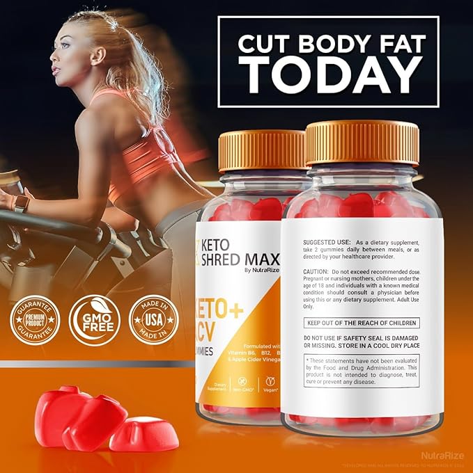 (3 Pack) Keto Shred Max Keto + ACV Gummies, Keto Shred Max Formula for Advanced Weight Loss, Keto Shred Max Keto Plus Supplement, Keto + ACV Gummy, KetoShred Max Gomitas Reviews (180 Gummies)
